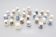 Sammlung Porzellan-Fingerhüte