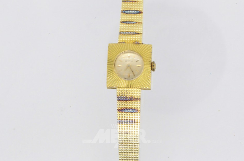 Damenarmbanduhr CERTINA, 585er GG