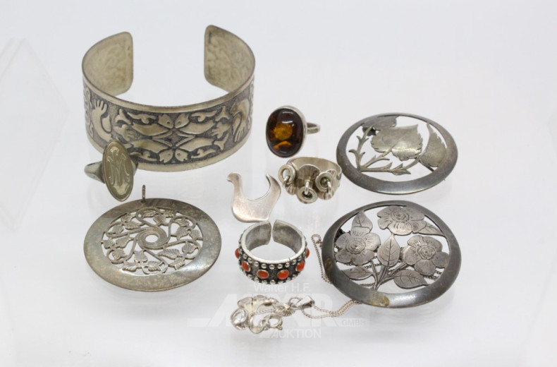 Posten Silberschmuck, best. aus: