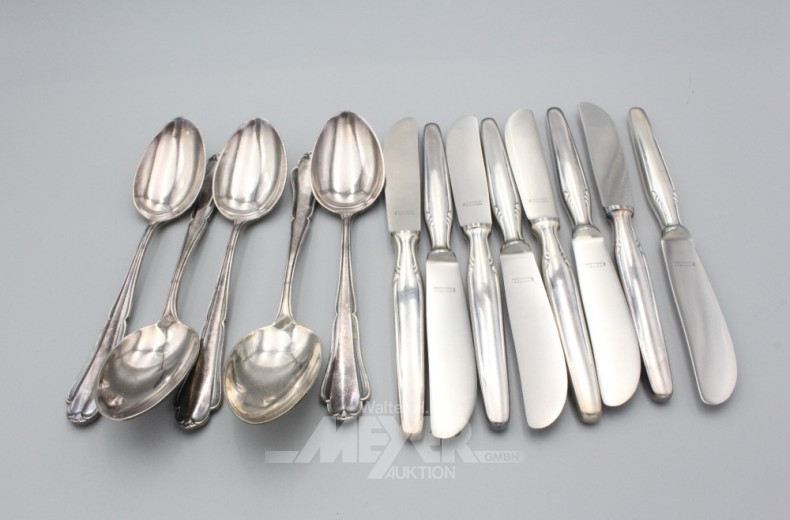 Posten Besteckteile, best. aus: