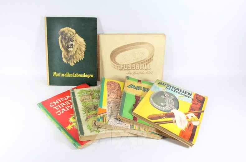 7 versch. Sammelalben