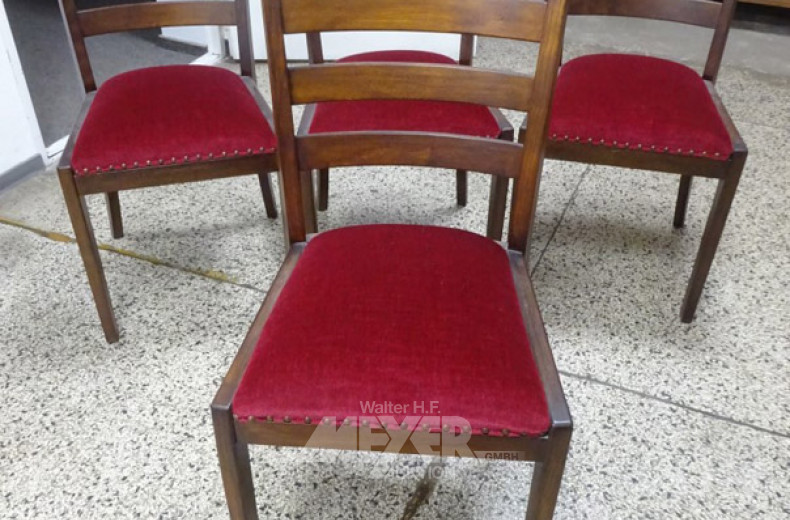 4 Polster-Stühle,