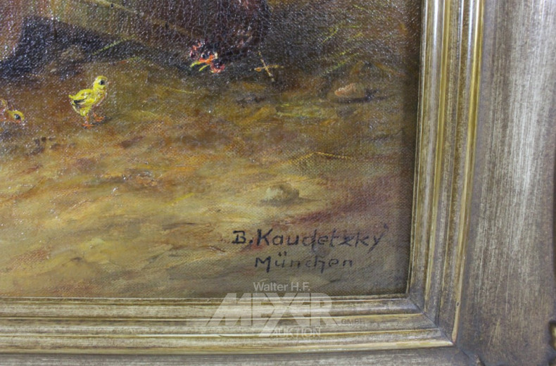 Gemälde ''Geflügelhof''