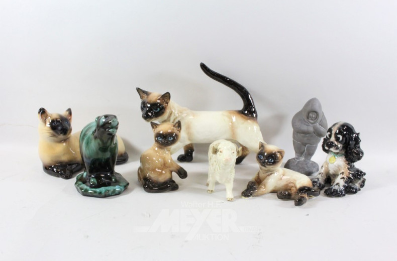 Posten versch. Porz. - Stein -