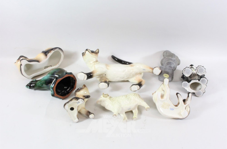 Posten versch. Porz. - Stein -