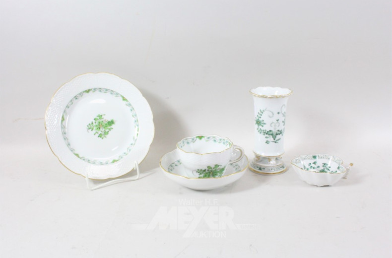 5 Porz.-Teile MEISSEN, best. aus: