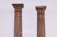 Paar gr. Deko-Säulen, Holz u.