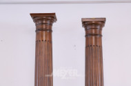 Paar gr. Deko-Säulen, Holz u.