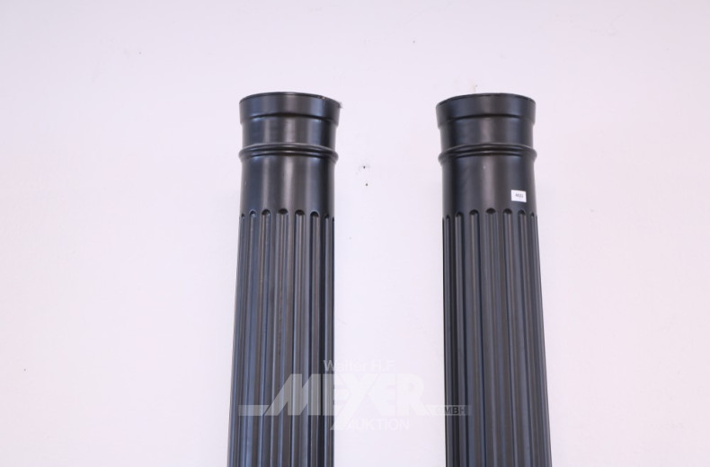 Paar Deko-Säulen, schwarz,