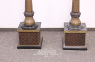 Paar gr. Stand-Säulen-Kerzenständer,