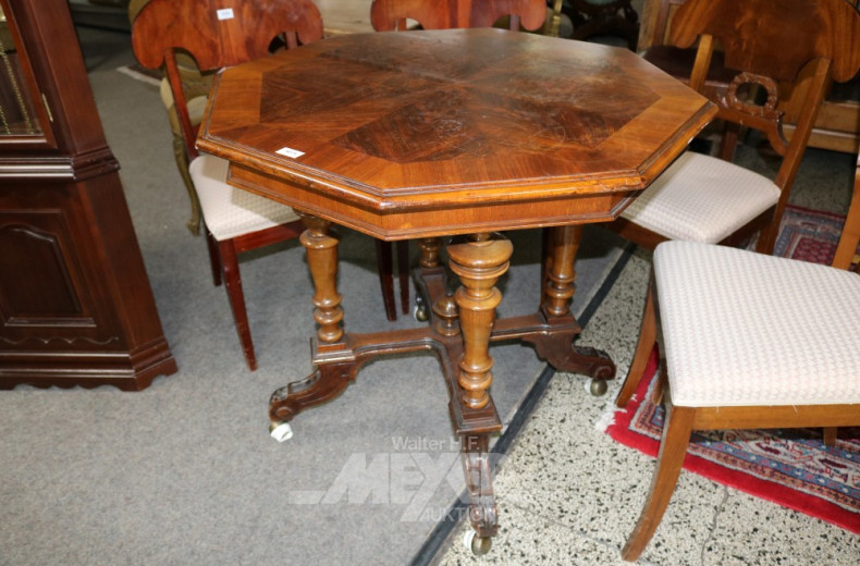 Gründerzeit-Tisch, Mahag.,