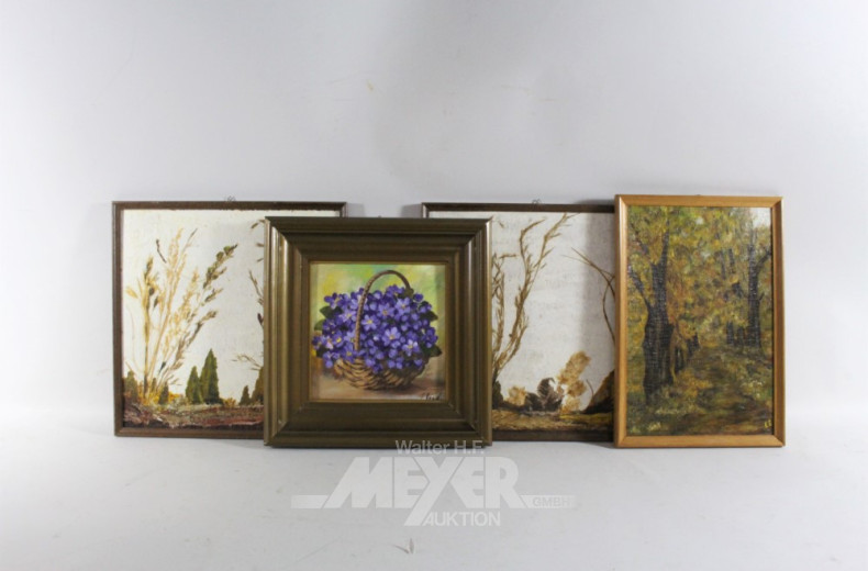 Posten versch. Bilder: u.a. Aquarelle u.