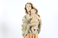 Figur ''Mutter mit Kind'', Holz, ca. 42 cm