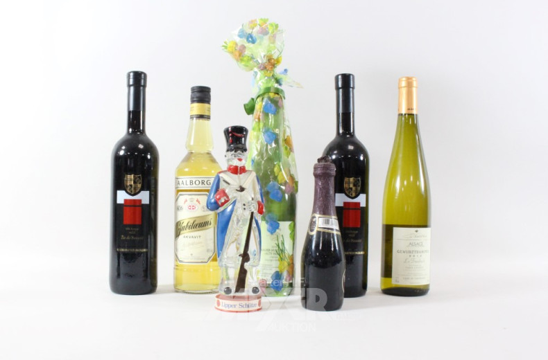 Posten Alkoholika, ca. 16 Flaschen: