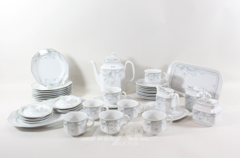 Porz.- Kaffee-Service, Blumendekor,