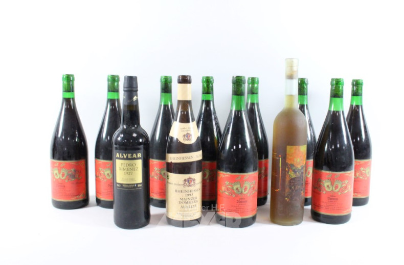 Posten Alkoholika: Wein, ca. 21 Flaschen