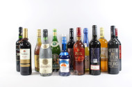 Posten Alkoholika: Wein, ca. 20 Flaschen