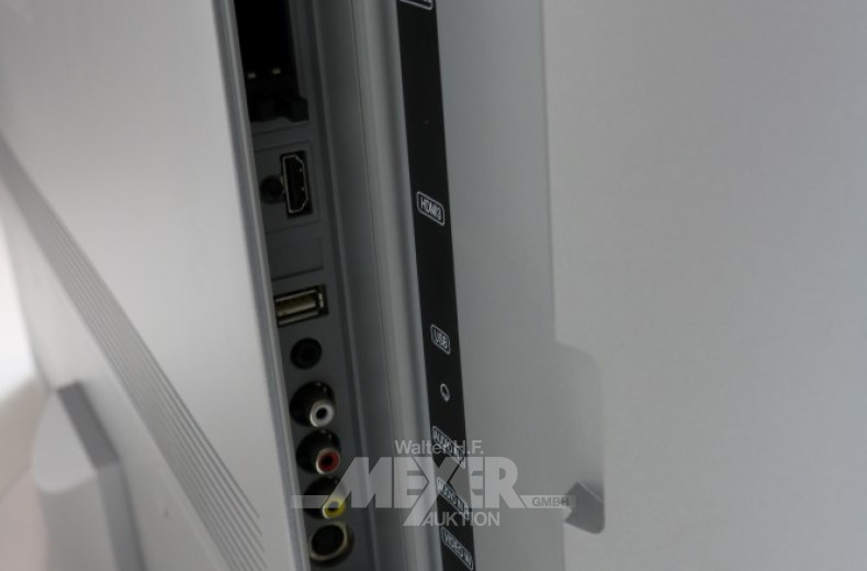 Flachbild-TV LOEWE, silber mit FB