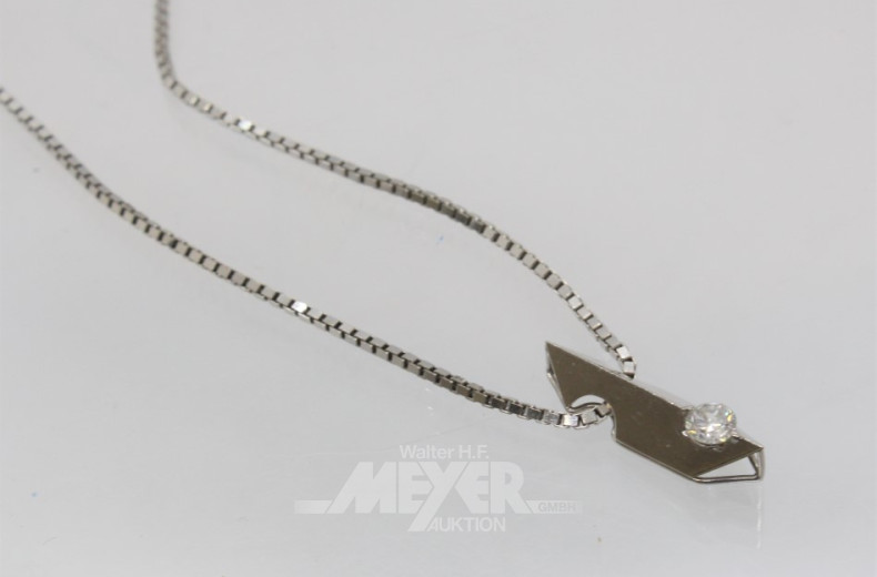 zarte Halskette in 585er GG mit kleinem