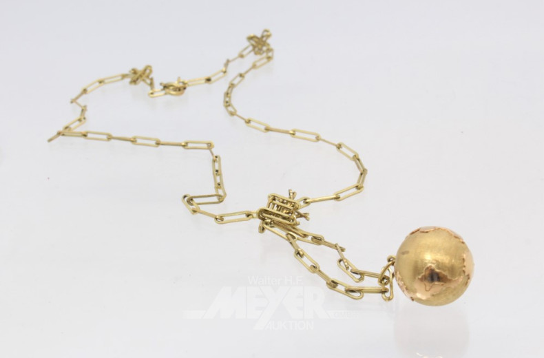 kl. Konvolut Schmuckstücke in 333er GG,