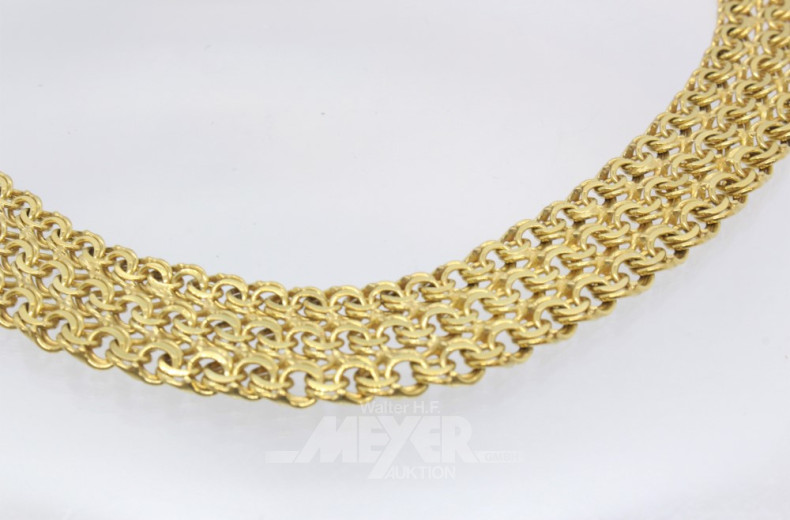 Schmuck-Garnitur in 585er Gelbgold, FBM,