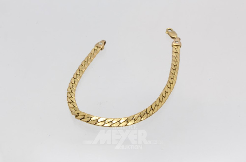 Armband, 333er GG, ca. 8 g