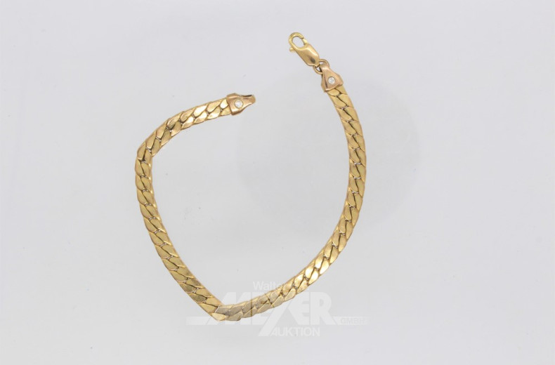 Armband, 333er GG, ca. 8 g
