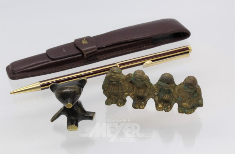 15 Armbanduhren, Figuren, Kugelschreiber