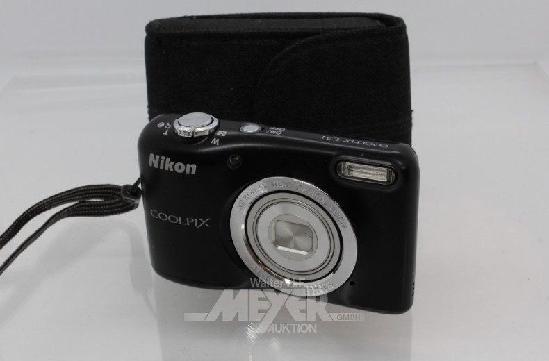 kl. Digitalkamera, NIKON Coolpix L31,