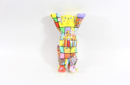 Dekofigur ''Bunter Bär'', ca. 22 cm,