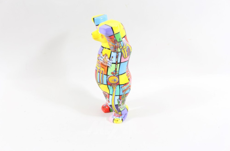 Dekofigur ''Bunter Bär'', ca. 22 cm,