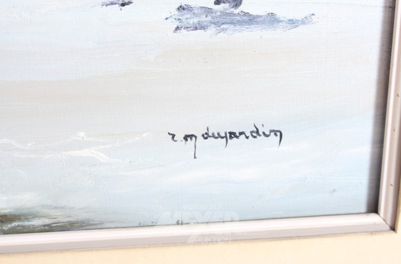 Gemälde ''Antwerpen-Skyline, Wasserseite''