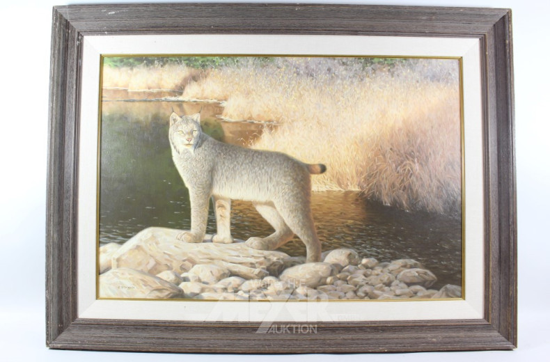 Serie von 5 Gemälden, ''Tiermotive''