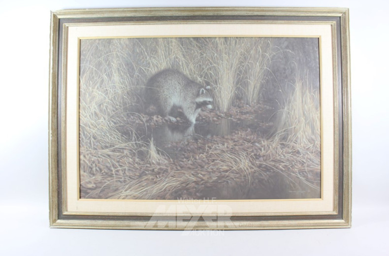 Serie von 5 Gemälden, ''Tiermotive''