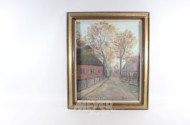 Gemälde, ''Alte Dorfstraße'',