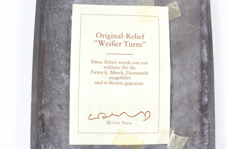 Bronze Relief ''Weißer Turm''