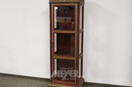 Vitrine, 1-türig, gold-rotfarben,