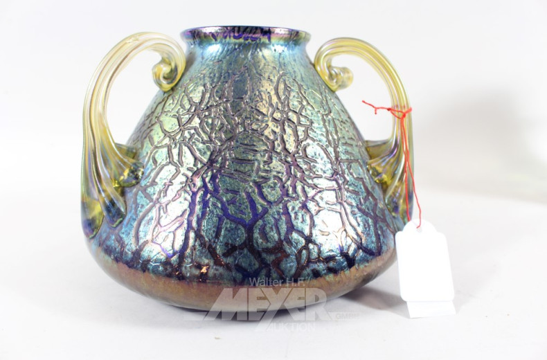 Kristall-Vase, Jugendstil,