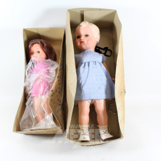 2 Puppen, u.a. MINERVA