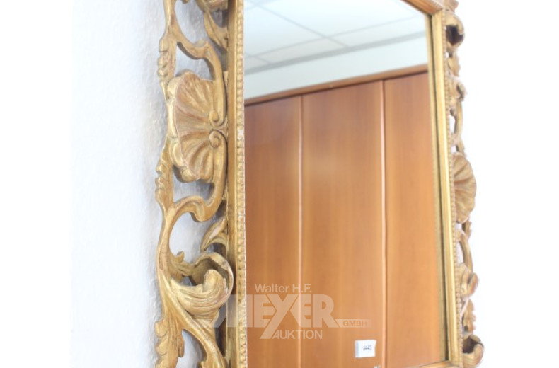 Wandspiegel im Historismus-Stil, verg.