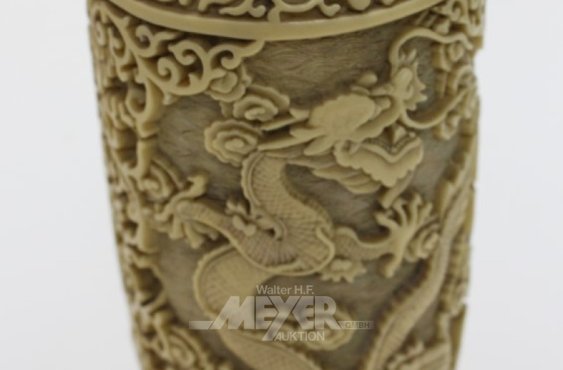 Konvolut best.: asiatische Vase, 1 Onyx