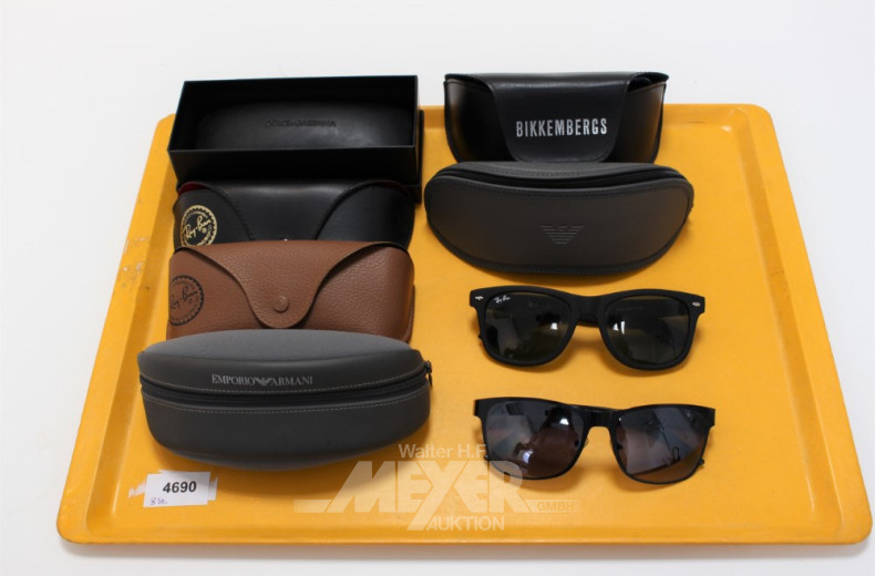 8 Brillen/Sonnenbrillen