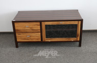 niedrige Kommode Vintage, Makassar furniert