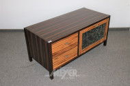 niedrige Kommode Vintage, Makassar furniert