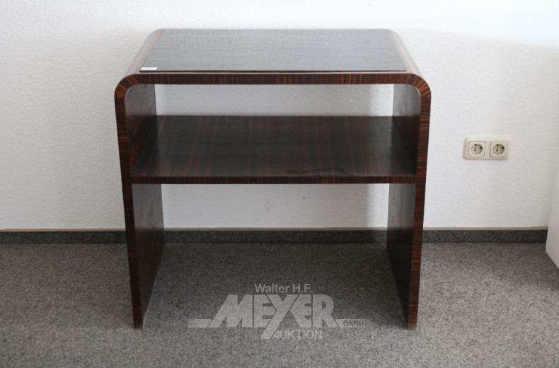 Phonotisch/Regal, Makassar furniert,