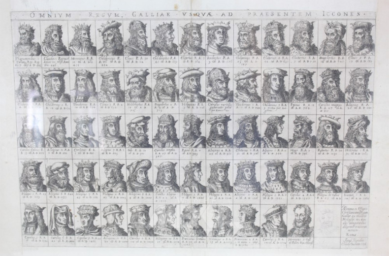 Kupferstich ''Galliens Regenten'',