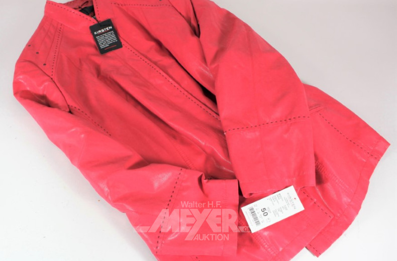 Reisekoffer/Trolley u. 1 Damenjacke, rot