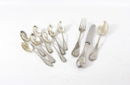 Posten Besteckteile, 800er Silber