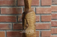 Holzschnitzerei, figural, ca. 140 cm