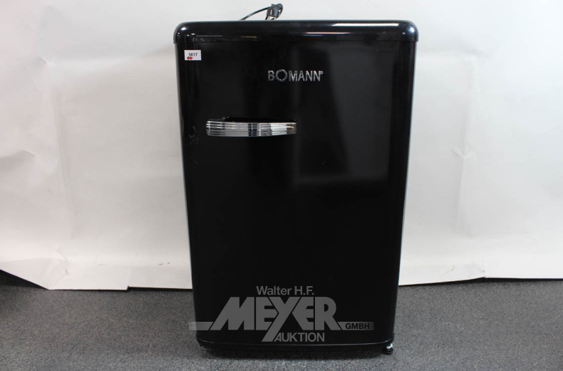 Kühlschrank BOHMANN, schwarz m. chromf.